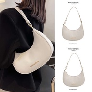 charles and keith handbag charles and keith bag Musim panas putih mewah tekstur beg ketiak bahu tung