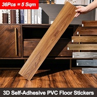 Vinyl Flooring 2mm Self-Adhesive Waterproof Wood Grain Floor Sticker Lantai Vinyl Pelekat Lantai Tam