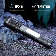 WARSUN LED Flashlight，Magnetic Flashlight T800 Super Bright,   Flashlight with Cob Sidelight,1200LM,