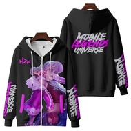 NEW Fashion Mobile Legends Anime Women/Men's Sport Hoodies Graphic Printed Casual COSPLAY Costume Jacket Sweatshirts with Zipper