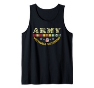 US Army Vietnam Veteran USA Flag Shirt, Veteran Vietnam Army Tank Top