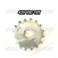 420 FRONT SPROCKET YAMAHA Y80 16T SPROCKET DEPAN