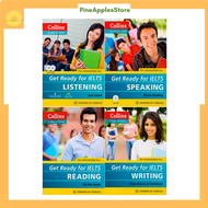 Bộ 4 cuốn sách Get Ready for IELTS 4 kĩ năng (file nghe gửi qua mail)
