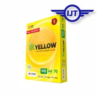 INDAH KIAT IK YELLOW A4 PAPER 70GSM / 80GSM (500’s/Ream) a4 paper a4 paper 70gsm a4 paper 80gsm