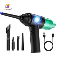 CENZIMO 3 In 1 Cordless Electric Vacuum Cleaner and Duster Blower and Air Pump Replaces Canned Air Cleaner for Computer Keyboard Sofa Car