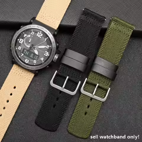 23mm nylon quick release watchband for Casio mountain watch PRW-60Y/61/50Y/70Y/30 PRW-6900Y/6800 ser