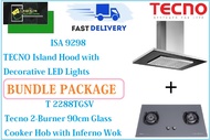 TECNO HOOD AND HOB BUNDLE PACKAGE FOR ( ISA 9298 &amp; T 2288TGSV) / FREE EXPRESS DELIVERY