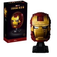 Compatible with Lego Superhero Steel Mecha Helmet Bust 76165 Boy Educational Assembled Building Bloc