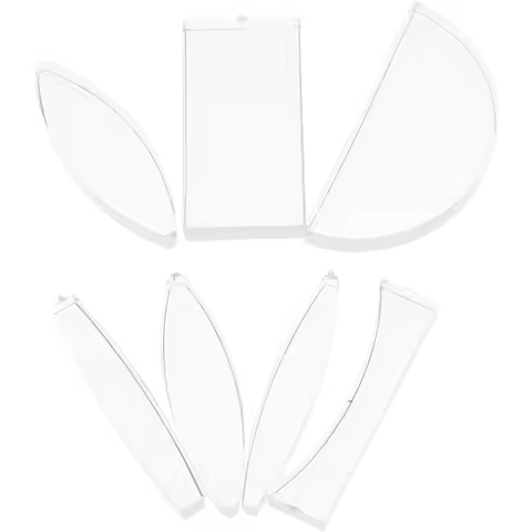 Science Optical Lens Set Transparent Convex Concave Physics Teaching Tools Experiment Learning Aids 