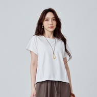 OB Strictly Selected Cotton Stretch Pleated Short-Sleeved Top < AB21279 >