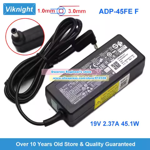 ADP-45FE F AC Adapter 19V 2.37A 45.1W P04501016 KP04501017 for Acer Aspire R5-371 R5-431 R5-431T R5-