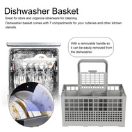 EnidJuli ตะกร้าเครื่องใช้ตัวซีอเนกประสงค์สำหรับตะกร้าเครื่องล้างจานเครื่องล้างจานอเนกประสงค์กล่องเปลี่ยน