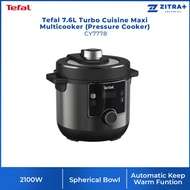 Tefal 7.6L Turbo Cuisine Maxi Multicooker (Pressure Cooker) CY7778 | 10 Automatic Programs | Serves 