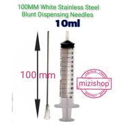 syringe 10ml dan jarum tumpul panjang 100mm refill ink cartridge printer long blunt needle