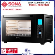 SONA SEO2247D 45L ELECTRIC DIGITAL TABLE TOP OVEN WITH CONVECTION AND GRILL, SEO 2247D, 2 YEARS WARRANTY, FREE DELIVERY