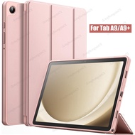 Samsung Galaxy Tab A9+ / A9 Plus 11-Inch Tab A9 8.7 2023 Soft TPU Tri-Fold Stand Protective Tablet Cover, Auto Wake/Sleep