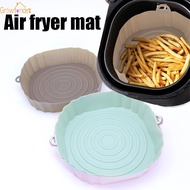 1Pc Reusable Air Fryers Oven Baking Tray Fried Chicken Basket Mat Airfryer Silicone Pot Square Replacemen Grill Pan Liner Accessories