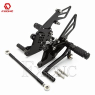 CNC Adjustable Motorcycle Rearset Footrest Rear Set Footpeg Foot Pegs For KAWASAKI ZX10R ZX-10R ZX 1