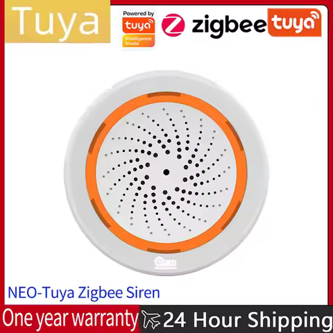 NEO-Tuya Zigbee Siren Gateway Built-in Siren Sensor Automation Sensor Home Humidity Hub with Hub Tuy