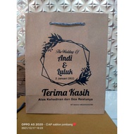 Paper bag free sablon/Brown Paper bag/Paper bag costum sablon