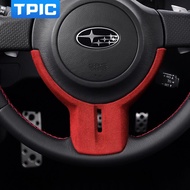 TPIC Alcantara Wrap Car Steering Wheel Decoration Cover Trim Mouldings For Subaru BRZ Toyota 86 2013-2020 Auto Interior