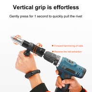 6PCS Electric Rivet Nut Gun Power Drill Rivet Gun Adapter Cordless Drill Gun Adaptor Conversion Meta