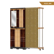 NAIBA - MSC CLOSET Stainless Wardrobe with Curtains - plastic wardrobe (INSTANT) - Plastic Wardrobe