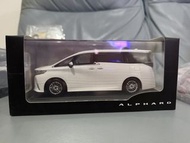 1:30 Toyota Alphard 40系 金屬 豐田原廠 色辦車 精裝版 白色
