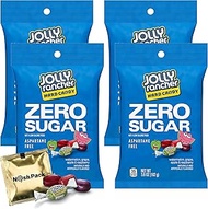 Nosh Pack Jolly Rancher Sugar Free Hard Candy, 4 Packs, 3.6 Ounce Bags, Tropical Fruit Flavors - Wat
