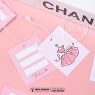[NO STRING INCLUDED] Clothing tags, women's clothing hang tags, perforated shirt tags BOUTIQUE FASHI