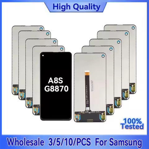 Wholesale 3/5/10 Pieces/Lot For Samsung Galaxy A8S G8870 G887F G887N Lcd Display Screen With Touch A