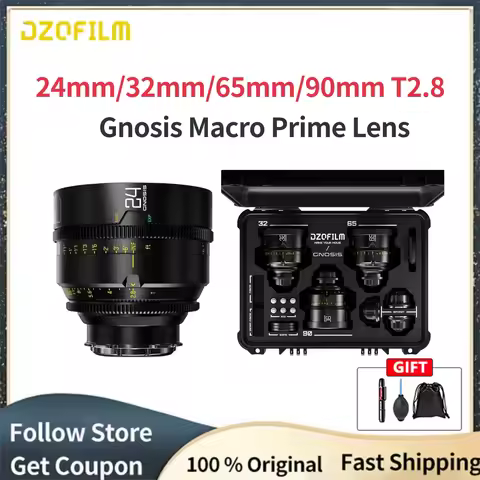 DZOFilm 32mm T2.8 24mm/65mm / 90mm T2.8 Gnosis Macro Prime Lens LPL with PL EF Mounts▪Feet