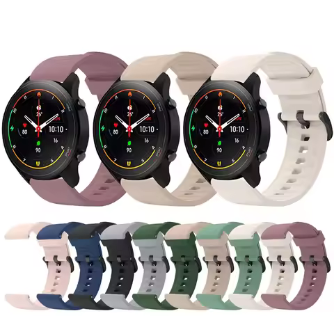 22mm Soft Silicone Band For Xiaomi Mi Watch Color 2 Sport Strap Watchband For Xiaomi Watch S3 S2 2Pr