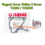 Yamaha Y125Z Y125ZR 125Z 125ZR Magnet Cover Skrew Screw Skru & Rubber Engine Cover Case Seal Getah (