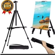 Black easel stand and easel bag