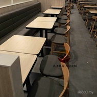 Card Seat Table Chair Split Fast Food Furniture Dining Table Chair Table Canteen Dumpling Combinatio