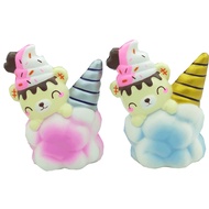 Bear Slow Poop Cream Cream Cloud Ice Poop Unicorn Cartoon Squishy Pu Toy Unicorn Ice Rebound Bear