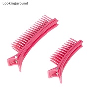 [LO] Hair Grip Clamps Salon Hair Section Cutting Clips Comb Barber Dyeing Perm Hair Pins Home DIY Ba