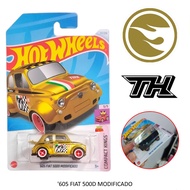 โมเดลรถเหล็ก Hot WHeels : 605 FIAT 500D MODIFICADO ลิขสิทธิ์แท้ ล้อยาง STH ( SUPER TREASURE HUNT ) H