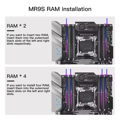 MACHINIST X99 MR9S ATX Motherboard LGA 2011-3 Supports TPM 2.0 Intel Xeon E5 V3/V4 CPU DDR4 RAM Memo