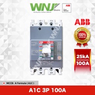 เบรกเกอร์ MCCB ที่ WNJ ยี่ห้อ ABB Formula รุ่น A1C (3 โพล) 125AF 25kA มีขนาดให้เลือกตั้งแต่ 15-125A