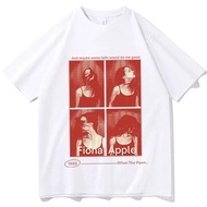 Fiona Apple Print T-shirt - Short Sleeve Casual Women's Tee