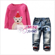 [READY STOCK] MINI JEANS GIRLSET G943