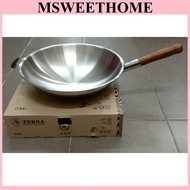 Zebra s/steel Vitalux wok wood handle 30/34/38cm