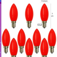 (Type 1)Red Led Altar Light Bulb - 12mm Ball Light