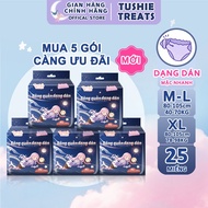 [COMBO 25 PIECES] Tushie Treats Pantyhose Sanitary Napkin, Change Without Taking Off Size M/L-XL/2XL