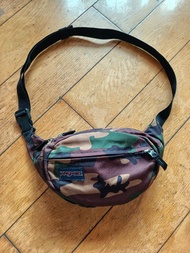 全新 Jansport 迷彩斜跨包 腰包