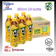 [Halal] C2 Lemon Green Tea /Peach Tea /Chanh Tra Xanh/Tra Den Huong Dao越南绿茶柠檬/桃茶 [1 box 24 bottle ]