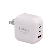 PX 大通 PWC-7012W 氮化鎵GaN高效70W快充頭/白(1A2C) USB充電器