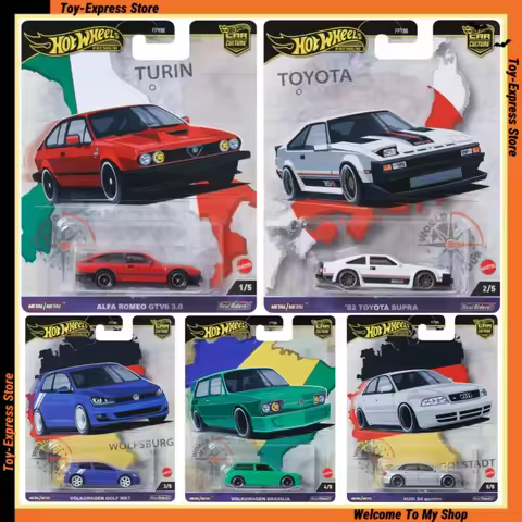 Hot Wheels Premium 2024 Car Culture World Tour Boys Kids Toys Hotwheels 1:64 Car Model Alfa Romeo To